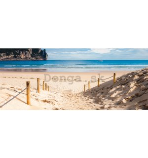 Fototapeta: Piesočná pláž (2) - 104x250 cm