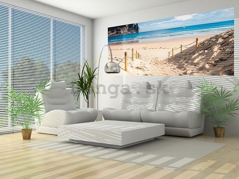 Fototapeta: Piesočná pláž (2) - 104x250 cm