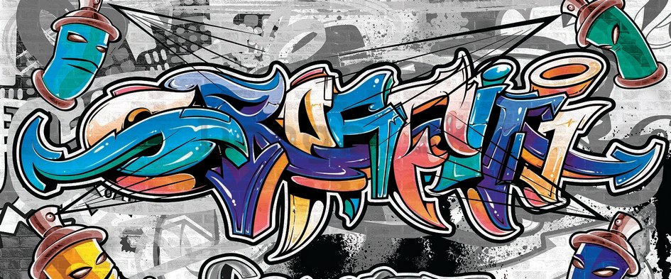 Fototapeta: Graffiti (9) - 104x250 cm