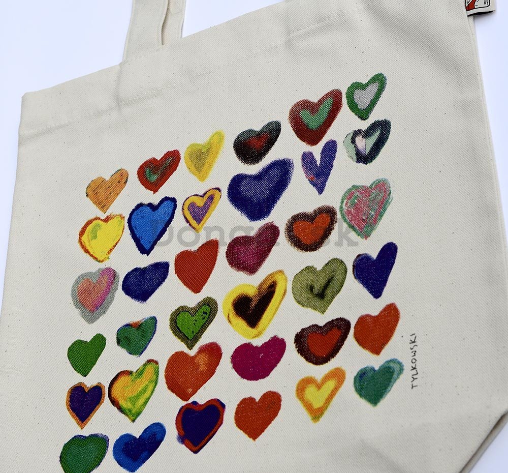 Plátenná taška - Srdce