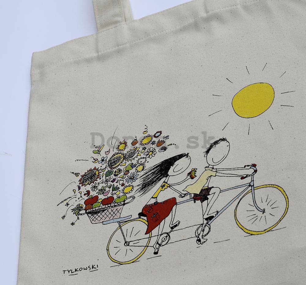 Plátenná taška – Na bicykli