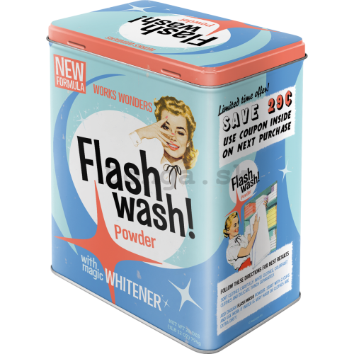 Plechová dóza - Flash Wash