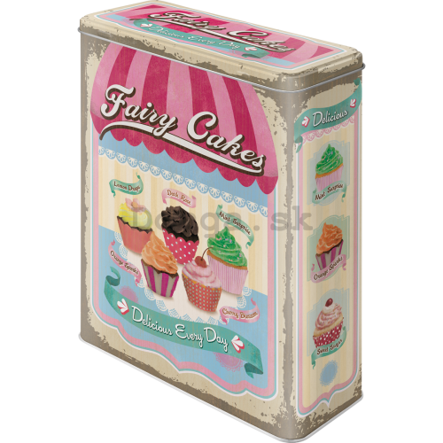 Plechová dóza XL - Fairy Cakes (Cup Cakes)