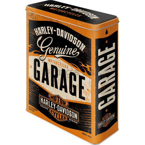 Plechová dóza XL - Harley-Davidson (Garage)
