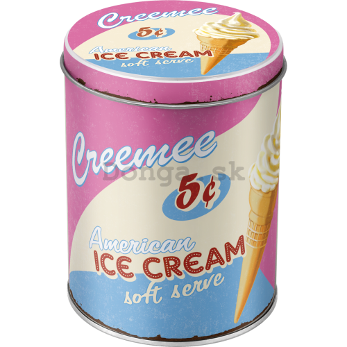 Plechová dóza kruhová - Ice Cream