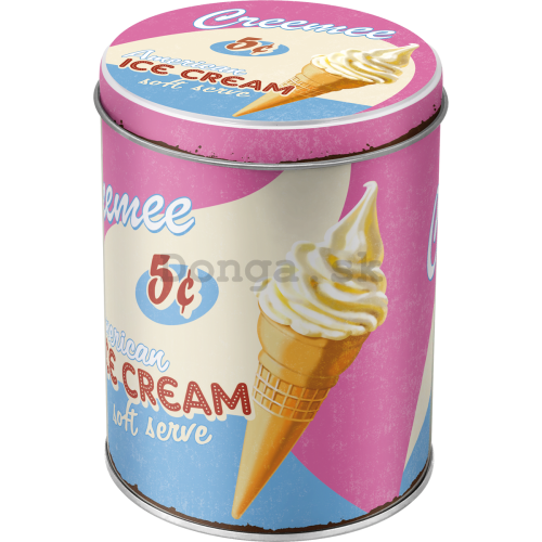 Plechová dóza kruhová - Ice Cream