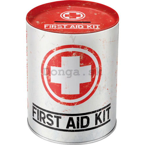 Plechová pokladnička - First Aid