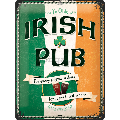 Plechová ceduľa - Irish Pub