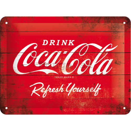Plechová ceduľa - Coca-Cola (Červené logo)