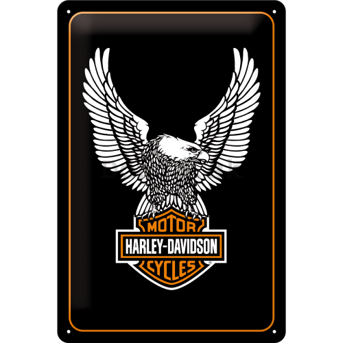Plechová ceduľa - Harley-Davidson (Orol)