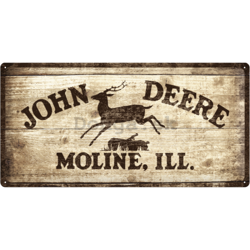Plechová ceduľa – John Deere drevený)