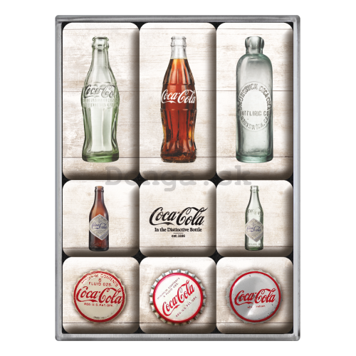 Sada magnetov - Coca-Cola (Zátky a fľaše)