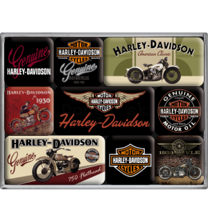 Súprava magnetov - Harley Davidson (2)