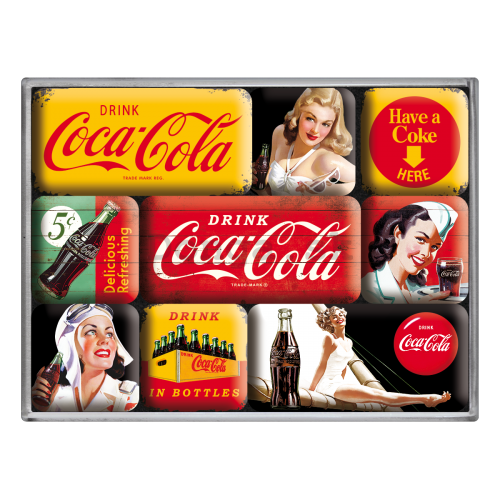 Sada magnetov – Coca-Cola (rôzne)
