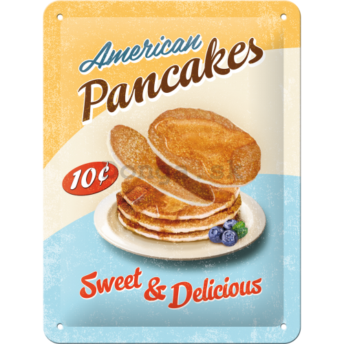 Plechová ceduľa - American Pancakes