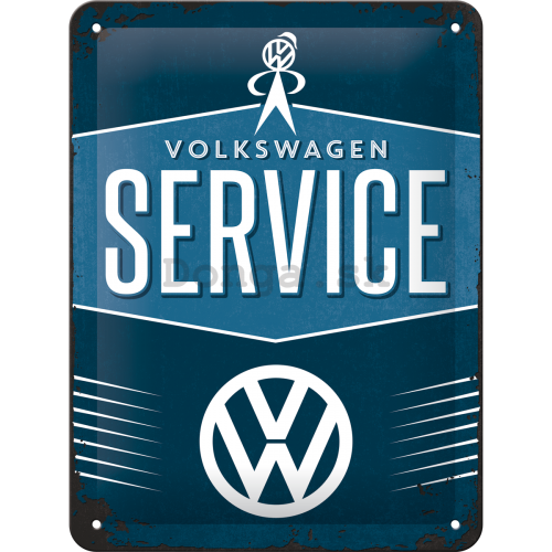 Plechová ceduľa: VW Service - 20x15 cm