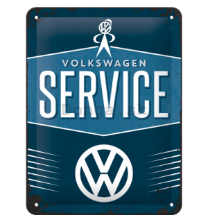 Plechová ceduľa: VW Service - 20x15 cm