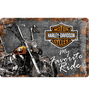 Plechová ceduľa - Harley-Davidson (My Favorite Ride)