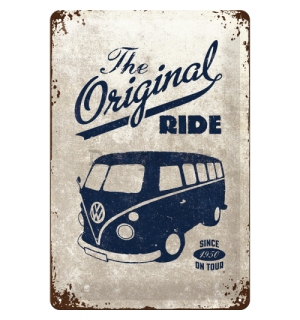 Plechová ceduľa - VW The Original Ride (Šedá)