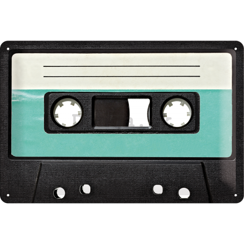 Plechová ceduľa – Retro Cassette