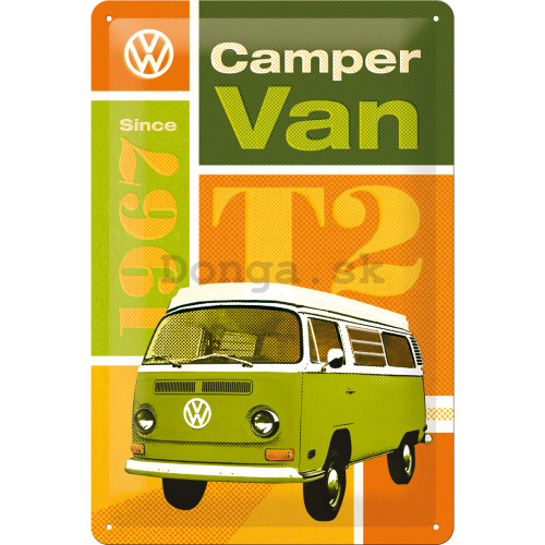 Plechová ceduľa – VW T2 (Camper Van)