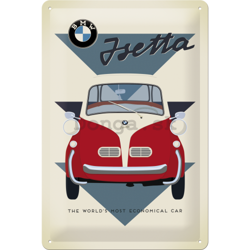 Plechová ceduľa – BMW Isetta