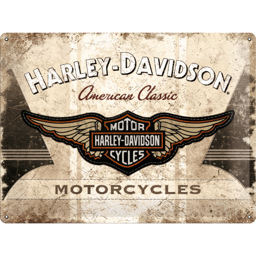 Plechová ceduľa - Harley-Davidson Motorcycles