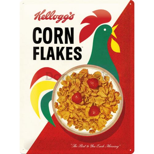 Plechová ceduľa - Corn Flakes (Cornelius)