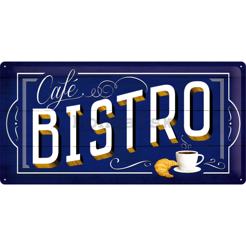 Plechová ceduľa – Cafe Bistro