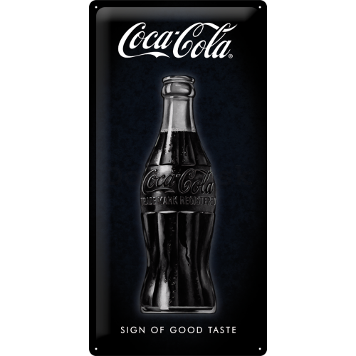 Plechová ceduľa: Coca-Cola (Sign of Good Taste) - 50x25 cm