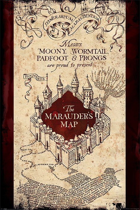 Plagát - Harry Potter (The Maurader's Map)