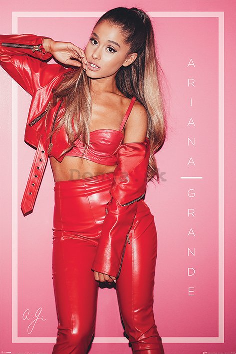 Plagát - Ariana Grande (červená)