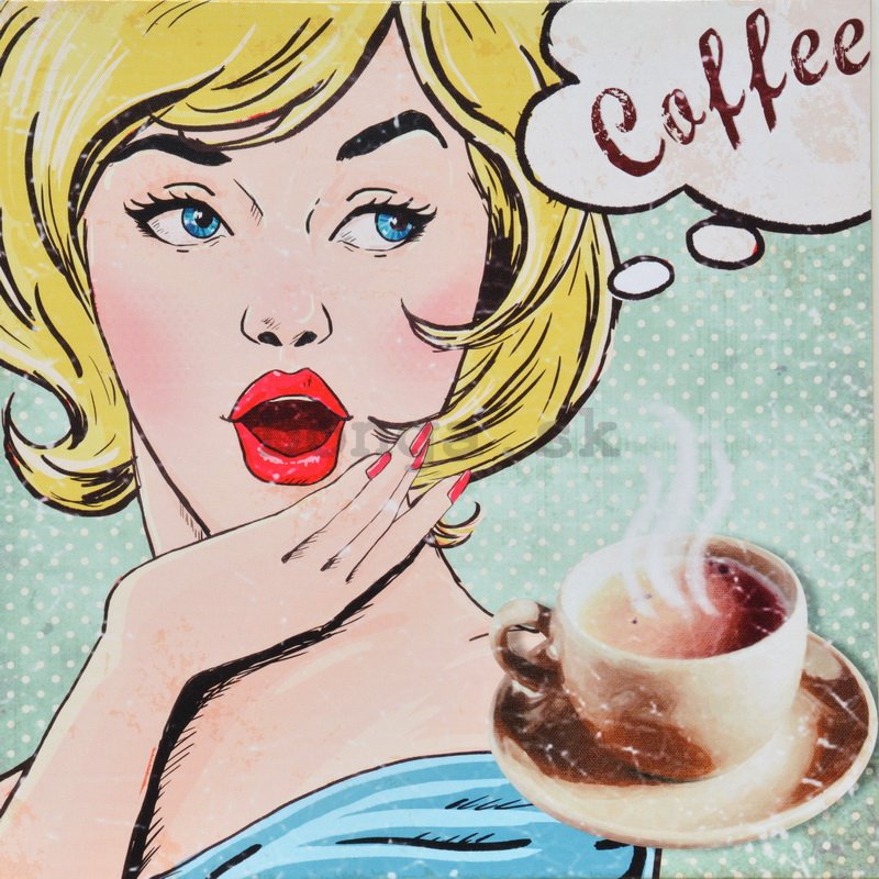 Obraz na plátne - Coffee (Pop Art)