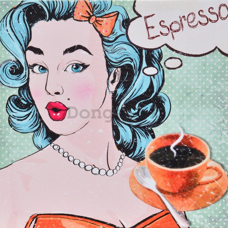 Obraz na plátne - Espresso (Pop Art)