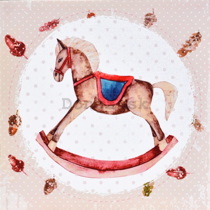 Obraz na plátne - Hojdacie kôň