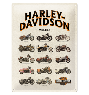 Plechová ceduľa - Harley-Davidson (Modely)