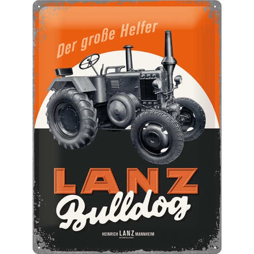 Plechová ceduľa - LANZ Bulldog
