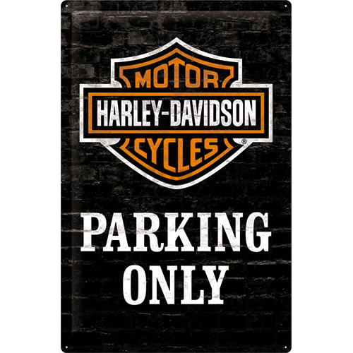 Plechová ceduľa - Harley-Davidson (Parking Only)