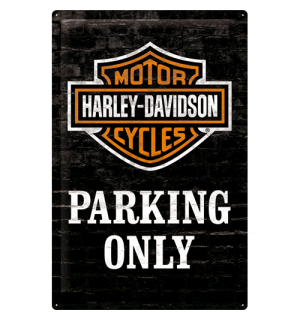 Plechová ceduľa - Harley-Davidson (Parking Only)