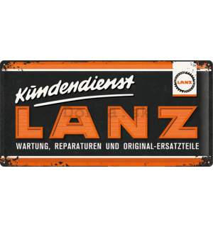Plechová ceduľa - LANZ (Kundendienst)