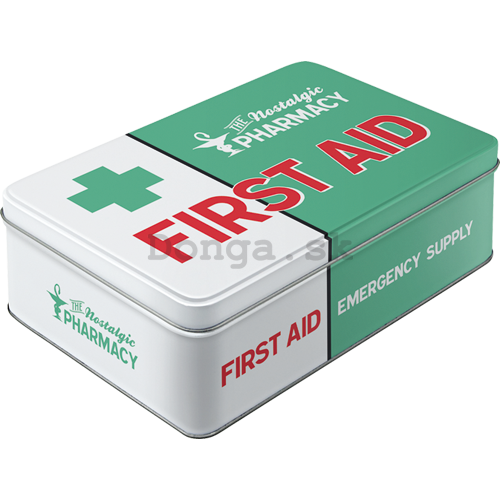 Plechová dóza - First Aid (The Nostalgic Pharmacy)