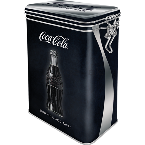 Plechová dóza s klipom - Coca-Cola