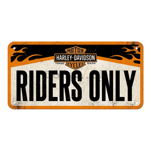 Závesná ceduľa – Harley-Davidson Riders Only