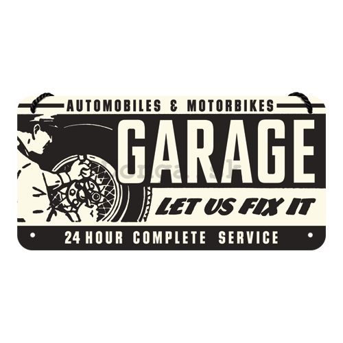 Závesná ceduľa – Garage