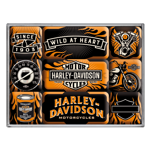 Sada magnetov - Harley-Davidson (Wild at Heart)
