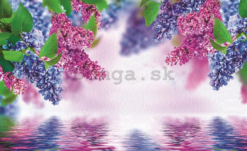 Fototapeta: Odraz kvetov - 184x254 cm