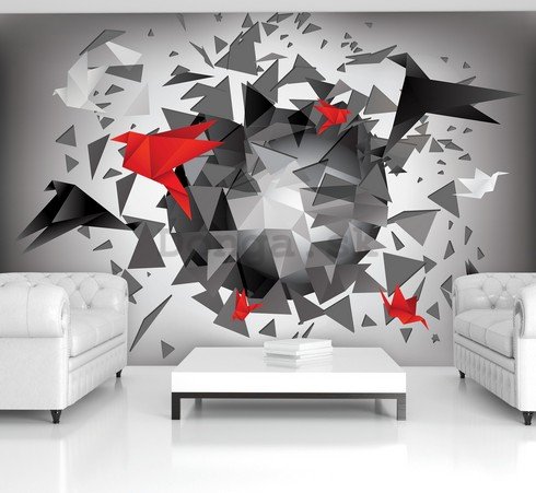 Fototapeta: Origami abstrakcie (1) - 184x254 cm