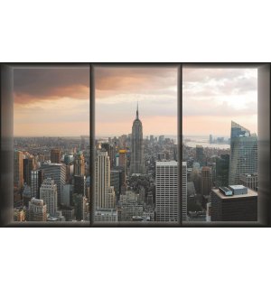 Fototapeta: Pohľad z okna na Manhattan - 184x254 cm