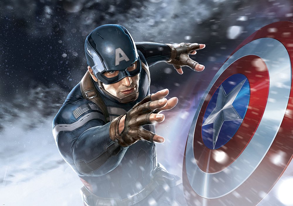 Fototapeta: Captain America (1) - 184x254 cm