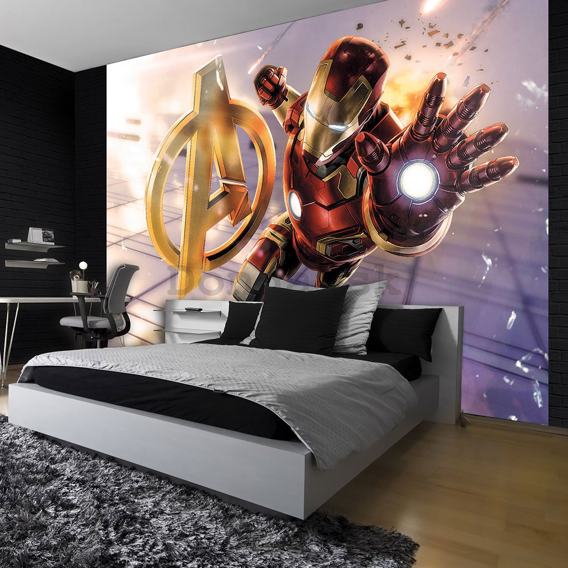 Fototapeta: Avengers (Iron Man) - 184x254 cm